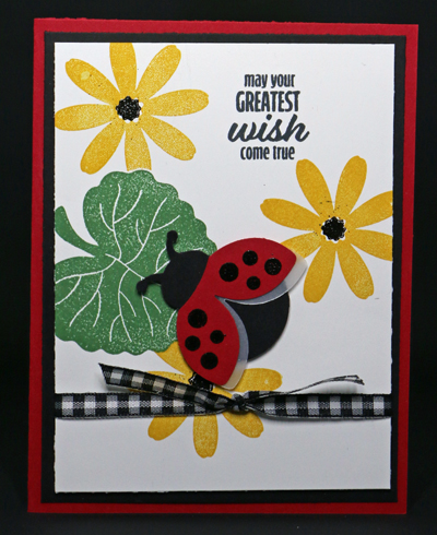 Ladybug Birthday Card - 3 Techniques