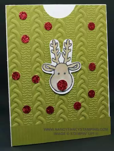 The is a Christmas Card of an Ugly Sweater 