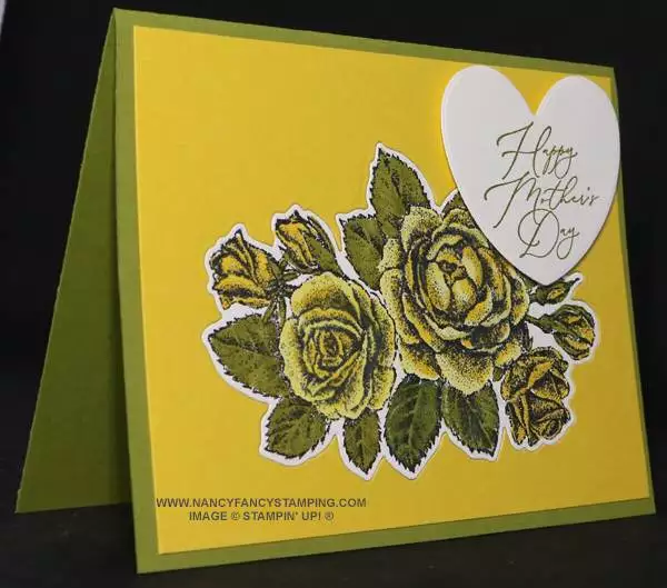 Stippled Roses Mother’s Day Card