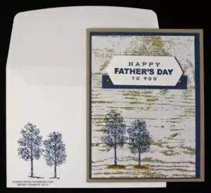 I used the Best There Is Paper Pumpkin Kit (May 2024) as inspiration to create this alternative Happy Father’s Day Card
