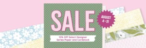 Announcing b15% off of Designer Series Paper & Cardstock