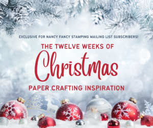 Nancy Fancy Stamping INK 12 weeks of Christmas Logo